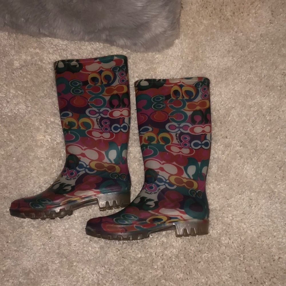 Original Coach rain boots 💞